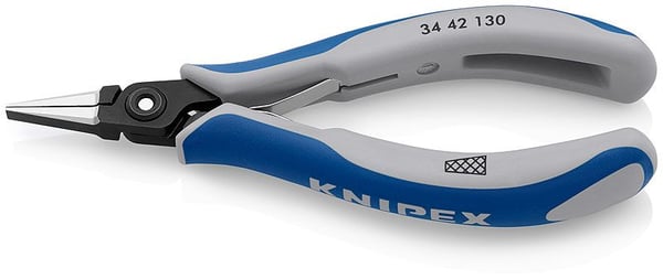Knipex 34 42 130, Tang, Stål, Blå, Grå, 130 mm, 61 g