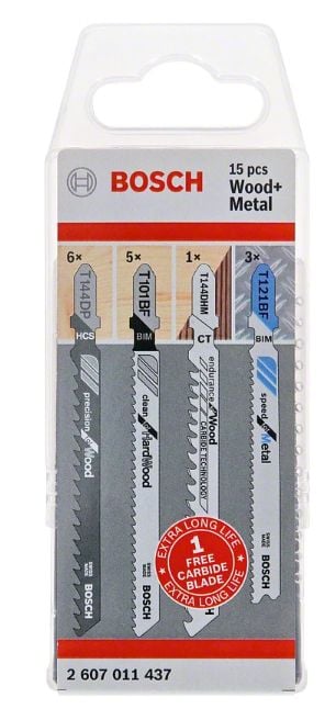 Bosch trä/metallmejsel set 15 st