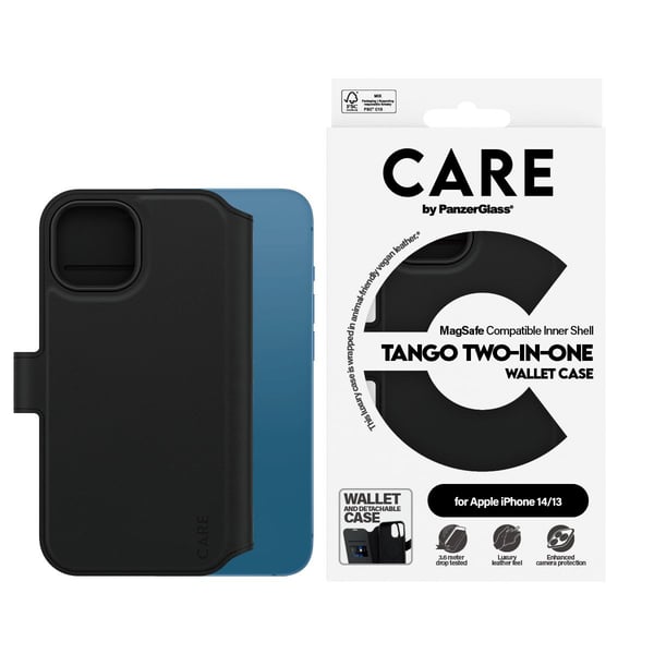 CARE by PanzerGlass Feature Case Tango Two-in-One Wallet m. MagSafe iPhone 14 | 13