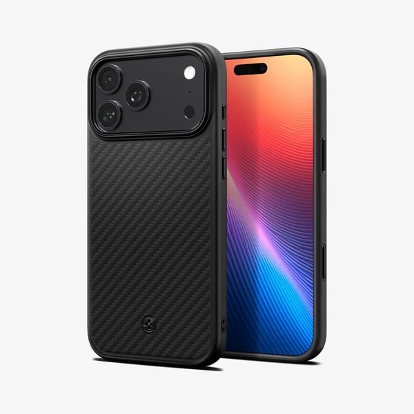 Spigen Enzo Aramid T (MagFit), Etui, Apple, iPhone 17 Pro Max, 17,5 cm (6.9"), Svart