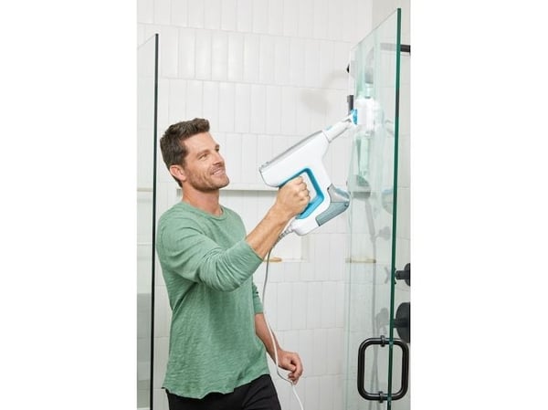 Black & Decker BHSM15FX08-QS, Kannettava höyrypesuri, 0,5 L, Valkoinen, 6 m, 1500 W, 30 s