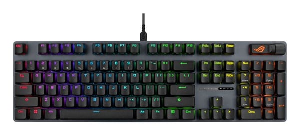 ASUS XA14 ROG STRIX SCOPE II X/NXSWV2/US/PBT, Täysikokoinen (100 %), Langallinen, USB, Mekaaninen, RGB LED, musta