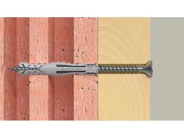 Fischer 567857, Ekspansjonsanker, Lettbetong, Murstein, Betong, Gipsblokk, Murverk, Nylon, Tyskland, 8 mm, 65 mm