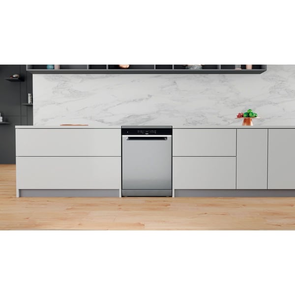 Whirlpool WFO 3T141 X, Frittstående, Full størrelse (60 cm), Rustfritt stål, Sort, Berøringskontroll, 1,3 m