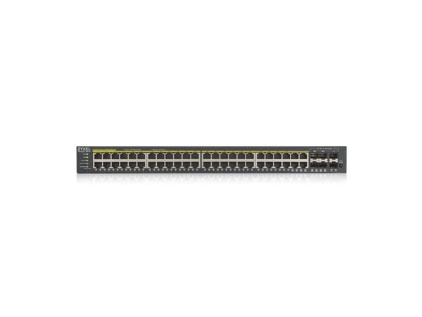 Zyxel GS1920-48HPv2 - Switch - smart - 48 x 10/100/1000 (PoE+) + 4 x kombo-Gigabit SFP + 2 x Gigabit SFP - rackmonterbar - PoE+ (375 W)
