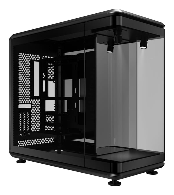 Cooler Master MasterFrame 360 Panorama ATX-kabinett, herdet glass, svart