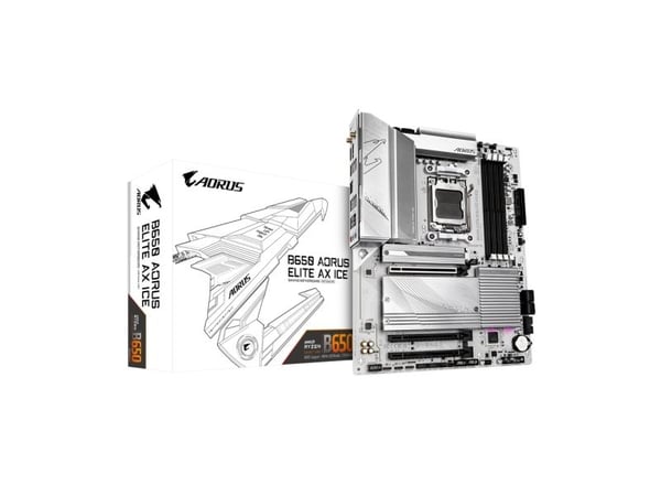 GIGABYTE B650 AORUS ELITE AX ICE moderkort AM5 ATX DDR5