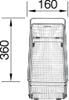 BLANCO 223297, Rustfritt stål, Rustfritt stål, 360 mm, 160 mm