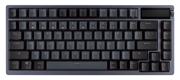 ASUS ROG Azoth - Tastatur - 75%, driftsutskiftbar - med OLED display - backlit - trådløs - USB, 2.4 GHz, Bluetooth 5.1 - QWERTY - USA - tastsvitsj:...