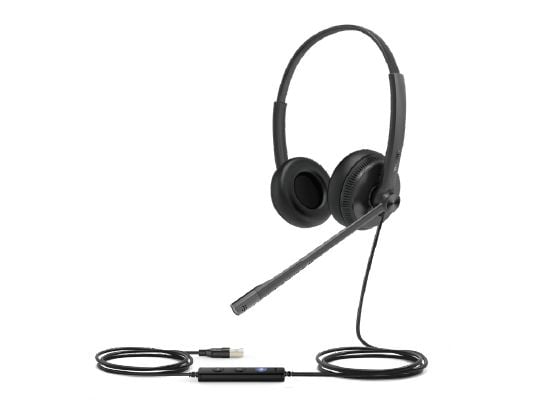 Yealink UH34 Dual - Hodesett - on-ear - kablet - USB - svart - UC-sertifisert