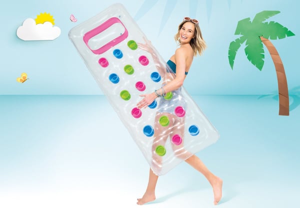 Intex 59894NP, Monivärinen, Kelluva patja, Kuvio, Vinyyli, Unisex, 100 kg