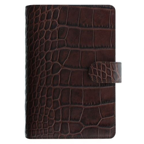 Filofax Classic Croc Personal Chestnut