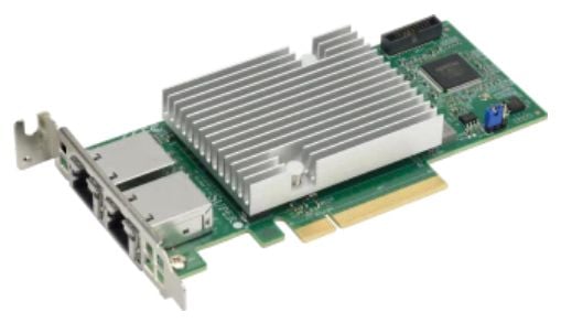 Supermicro AOC-STG-b2T - Nettverksadapter - PCIe 3.0 x8 lav profil - 10Gb Ethernet x 2