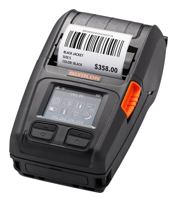 BIXOLON XM7-20 - Etikettskriver - direktetermisk - Rull (5,8 cm) - 203 dpi - inntil 152 mm/sek - USB 2.0, seriell, Bluetooth 5.0 - svart