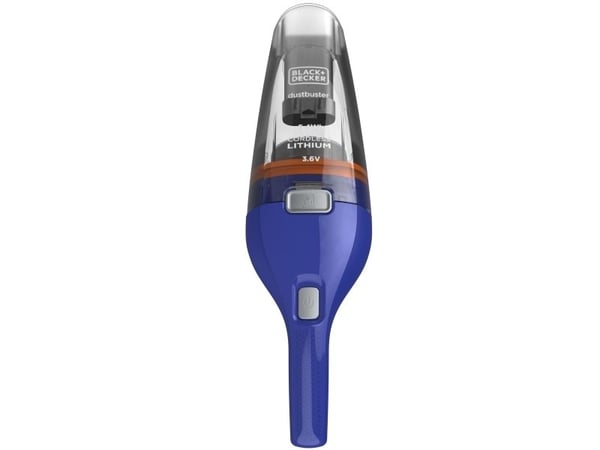 Black & Decker NVC115WA, Kuiva, Suodatus, 630 l/min, Pussiton, Sininen, Harmaa, 0,385 L