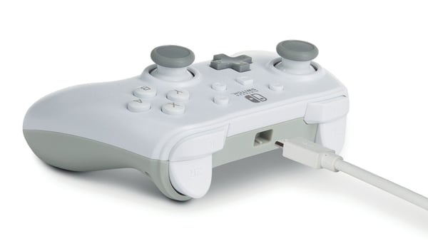PowerA 1517033-03 langallinen peliohjain Nintendo Switchille, valkoinen