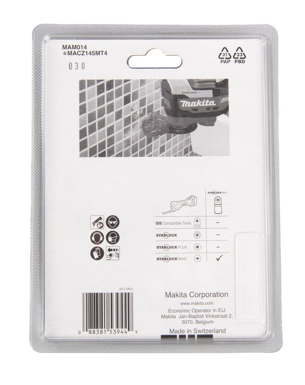 Makita B-66547, Savklinge, lasikuitu, laasti, 5 cm, 100 mm, 1 stk