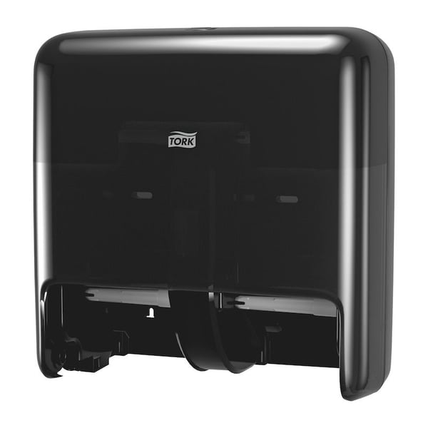 Dispenser Tork OptiServe® T7 sort, till 4 rullar toalettpapper utan hylse