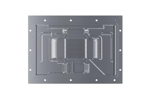 Alphacool 13554, Bakplate, Kopper, Sort, Sølv, Gjennomsiktig, 1/4", 215,5 mm, 145,9 mm