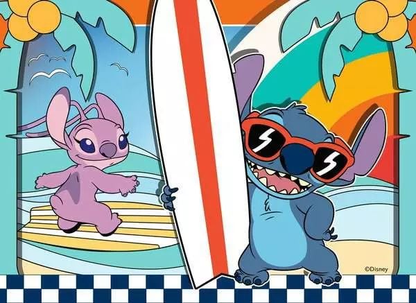 Ravensburger Disney Stitch 4-Pack, 12 kpl, Sarjakuvat, 3 vuosi/vuosia