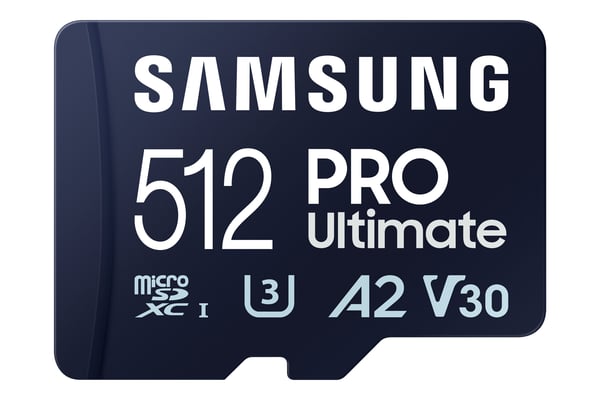 Samsung PRO Ultimate MB-MY512SA - Flashminnekort (SD-adapter inkludert) - 512 GB - A2 / Video Class V30 / UHS-I U3 - microSDXC UHS-I - blå
