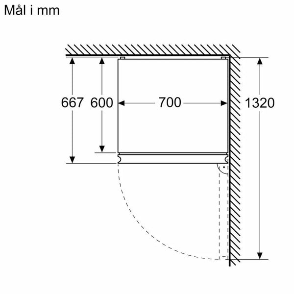 Siemens iQ300 Kjøle/fryseskap 203 x 70 cm. - BlackSteel