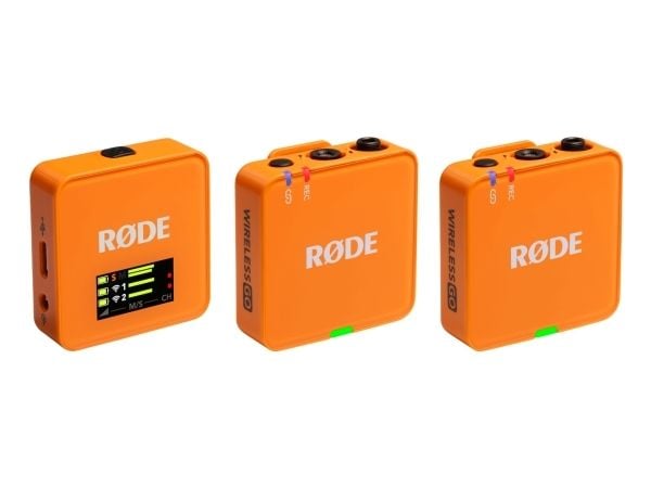Rode Wireless GO 3 trådløst mikrofonsystem, oransje