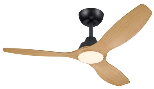 Philips Olas Fan-taklys, 32 W (vifte) + 24 W (lys), LED, IP20, Sort, Tre