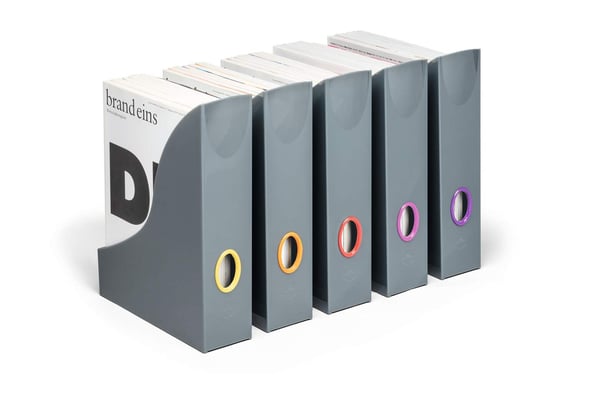 Tidsskriftholder Durable Varicolor® A4 grå - (5 stk.)