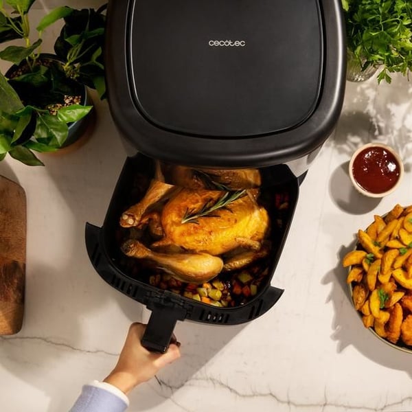 Cecotec airfryer/varmluftfritös utan olja Cecotec Bezolejowa 6000 svart 1700 W 6 L