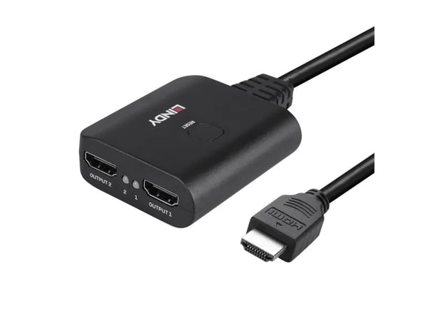 Lindy 38356, HDMI, 2x HDMI, 3840 x 2160 pikseliä, musta, Akryylinitriilibutadieenistyreeni (ABS), 60 Hz