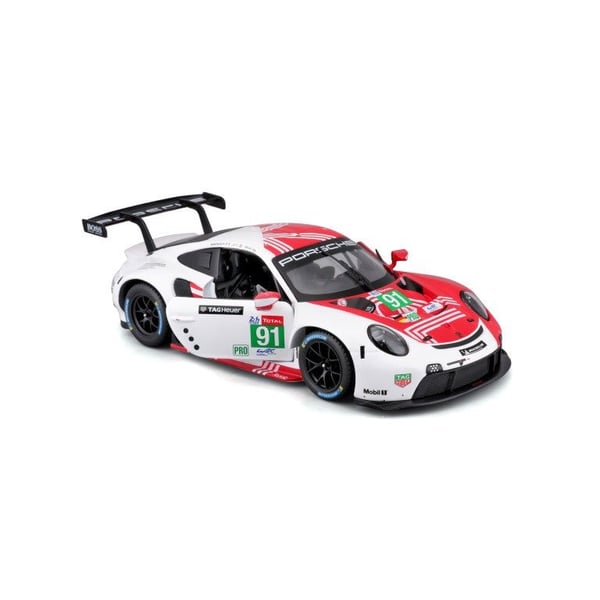BBURAGO Porsche 911 RSR LM, Superauton pienoismalli, Esikoottu, 1:24, Porsche 911 RSR LM, Ei sukupuolirajoitusta, Metalli, Muovi