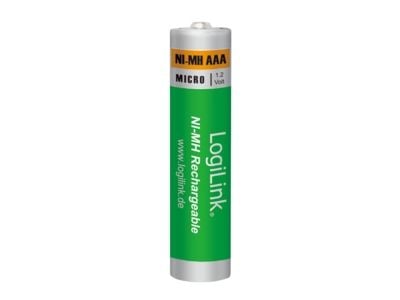 LogiLink LR03RB4, Oppladbart batteri, AAA, Nikkelmetallhydrid (NiMH), 1,2 V, 4 stykker, 1000 mAh