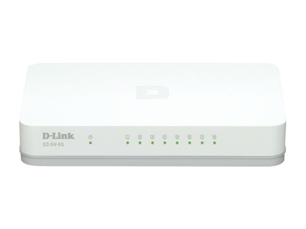D-Link GO-SW-8GE - Switch - ohanterad - 8 x 10/100/1000 - skrivbordsmodell