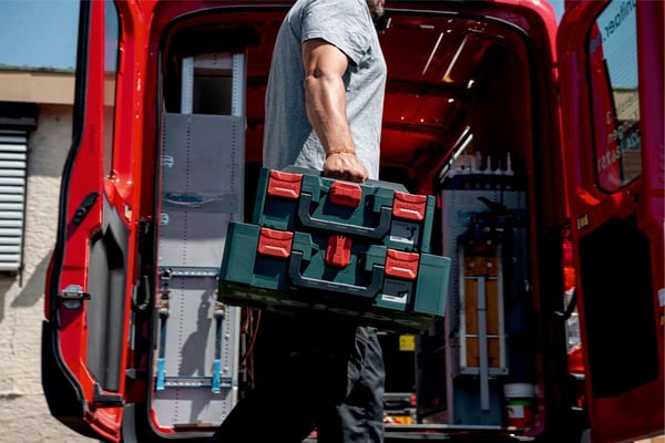 Metabo 626885000, Verktøykasse (hard), Akrylonitril-butadien-styren (ABS), Grønn, 8,4 l, 296 mm, 396 mm