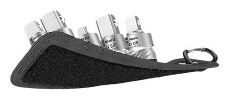 Wera 781/5 Sett 1 med topnøkkeladaptere 1/4", 3/8", 1/2", 5 stk.