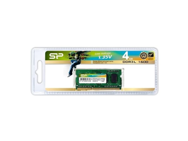 Silicon Power SP004GLSTU160N02 muistimoduuli 4 GB DDR3L 1600 MHz SO-DIMM