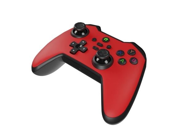 GENESIS Mangan 400 Red, Gamepad, Android, MAC, Nintendo Switch, PC, iOS, D-pute, Hjem-knapp, Modusknapp, Valg-knapp, Startknapp, Turboknapp, Analog...