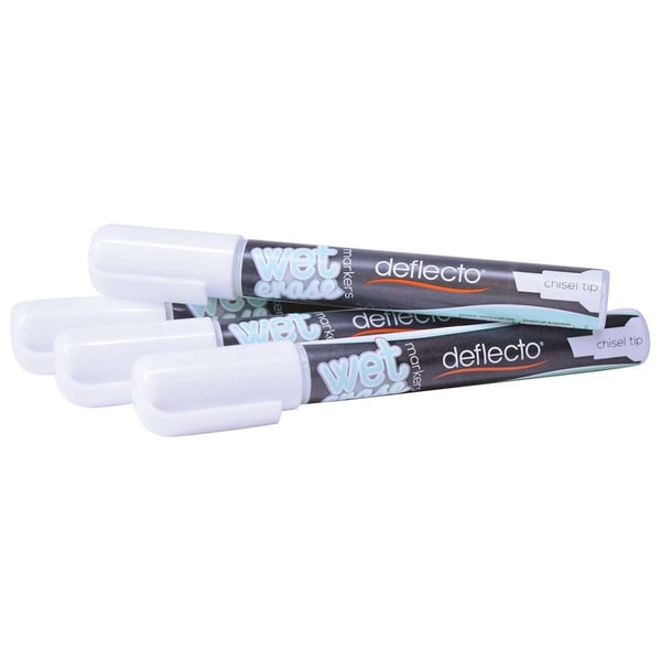 Deflecto SMA510-V4-WT, Vit, Mejsel, 4 styck