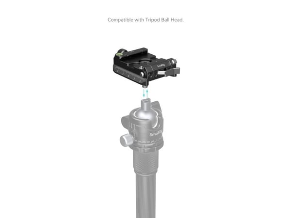 SmallRig 4234, Asennuslevy, Musta, Alumiini, Ruostumaton teräs, 1/4-20, 3/8-16", Universal, 80 mm