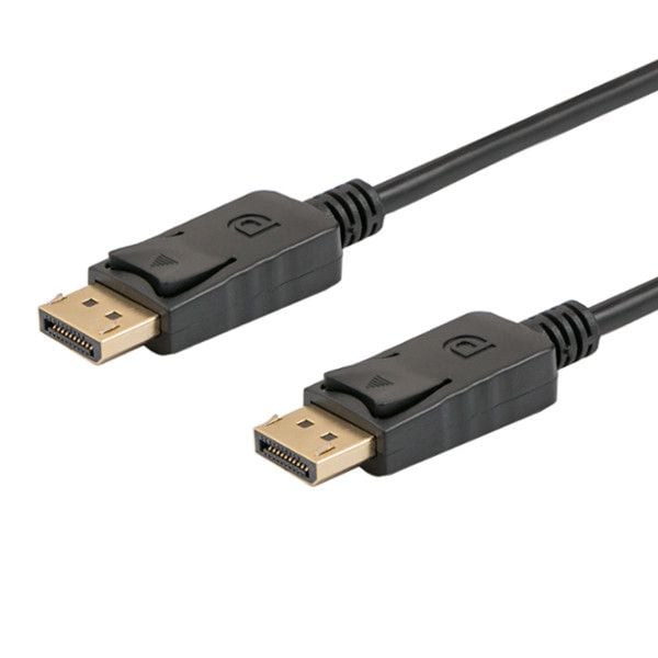 SAVIO CL-137 - DisplayPort-kabel - DisplayPort (hann) til DisplayPort (hann) - DisplayPort 1.2 - 3 m - 4K-støtte - svart