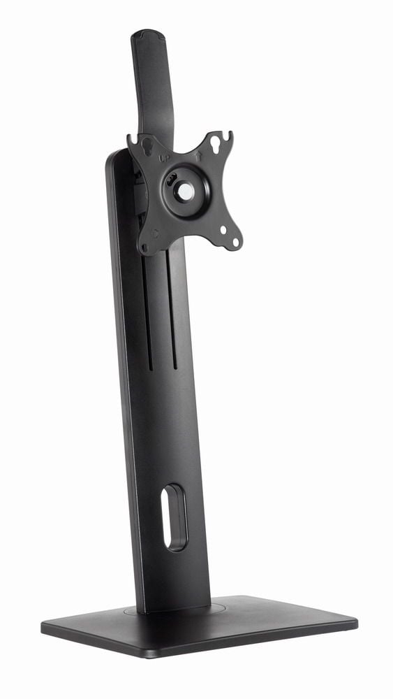Gembird MS-D1-01 - Monteringssett (sokkelplate, VESA-adapter) - landskap/portrett - for Skjerm - høydejusterbar - aluminium, stål, plastikk - svart...