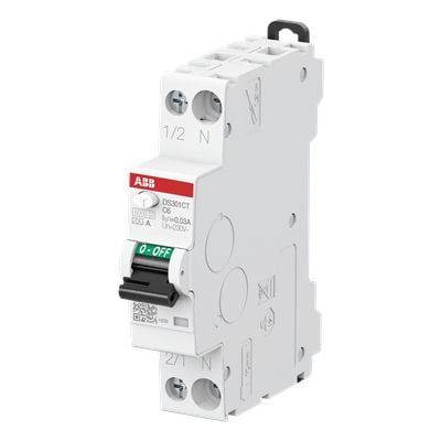 ABB RCD DSX301CA-C16/0.03 1 TE 6kA1P+N AC16 30mA (2CSR255165R1164)