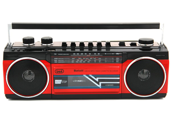 Trevi RR 501 BT, Henkilökohtainen, Analoginen, FM, MW, SW, Musta, Punainen, Rotaatio, Ulkoinen