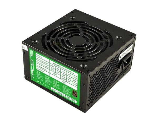 Tacens APB550B, 550 W, 220 - 240 V, 47 - 63 Hz, 5 A, 100 W, 480 W