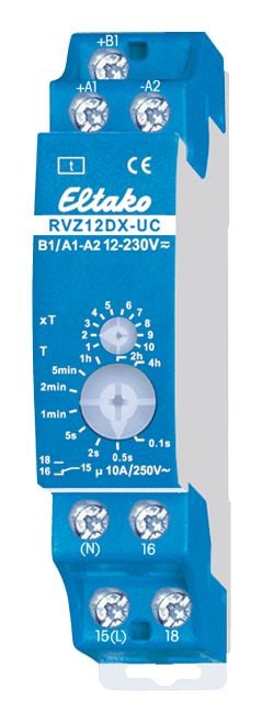 Eltako RVZ12DX-UC, 8 - 230, 2000 VA, 10 A, Blå