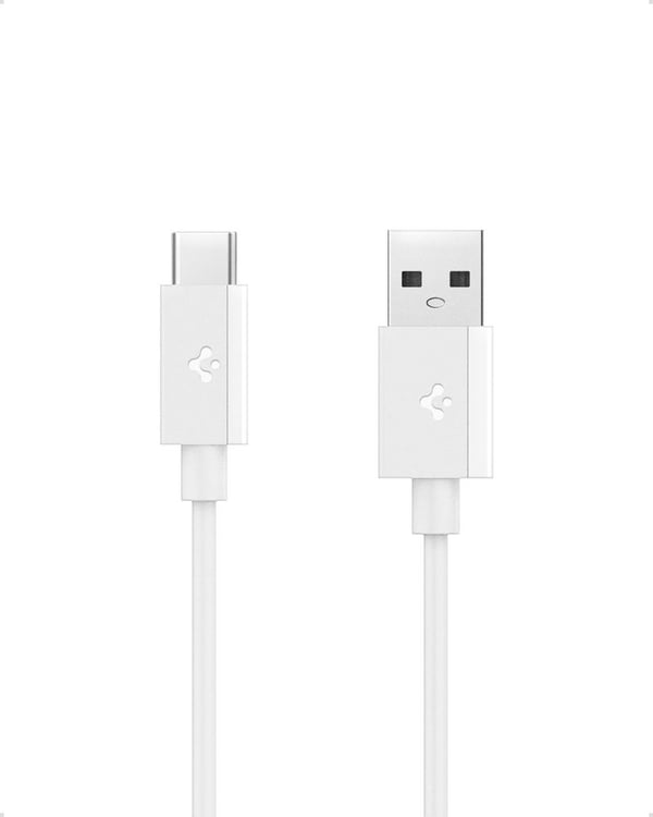 Spigen ACA08715, 1 m, USB A, USB C, USB 2.0, 0,48 Gbit/s, Hvit