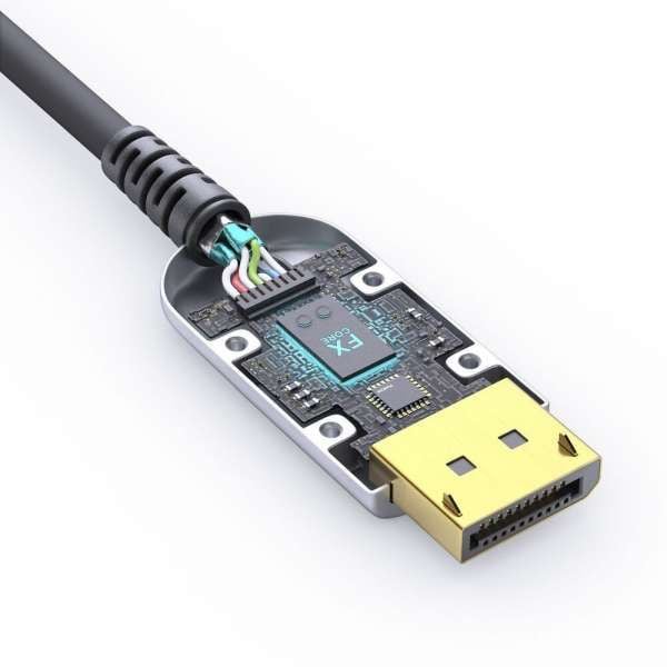 PureLink FiberX Series - DisplayPort-kabel - DisplayPort (hann) til DisplayPort (hann) - DisplayPort 2.0 - 10 m - Active Optical Cable (AOC), 8K-st...