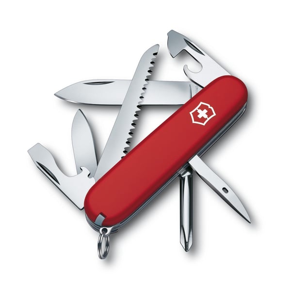 Victorinox Hiker, Multiverktøyskniv, ABS syntetisk, Rød, 13 verktøy, 9,1 cm, 26 mm