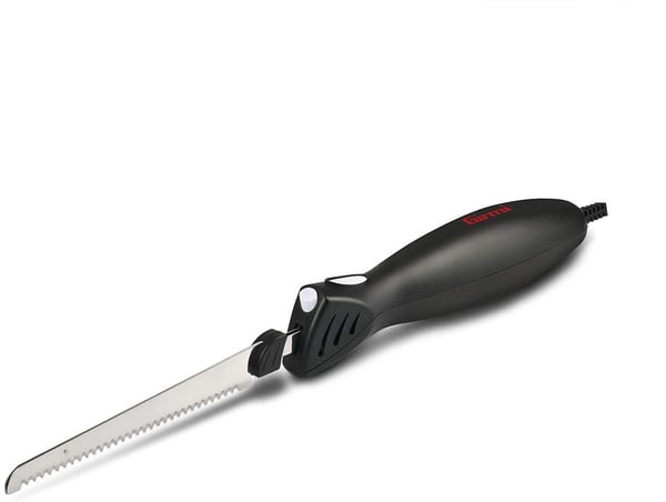 Girmi CT10, Svart, Rostfritt stål, Bröd, Kött, Sågtandat blad, 45 W, AC, 220 - 240 V